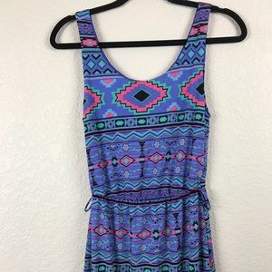 Colorful Aztec Maxi Dress